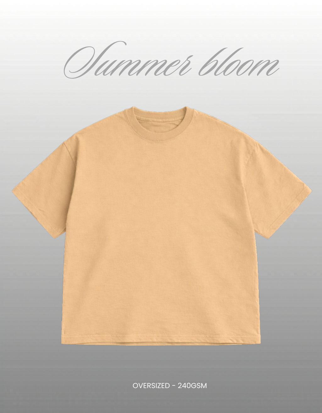 Beige  Oversized T-shirt