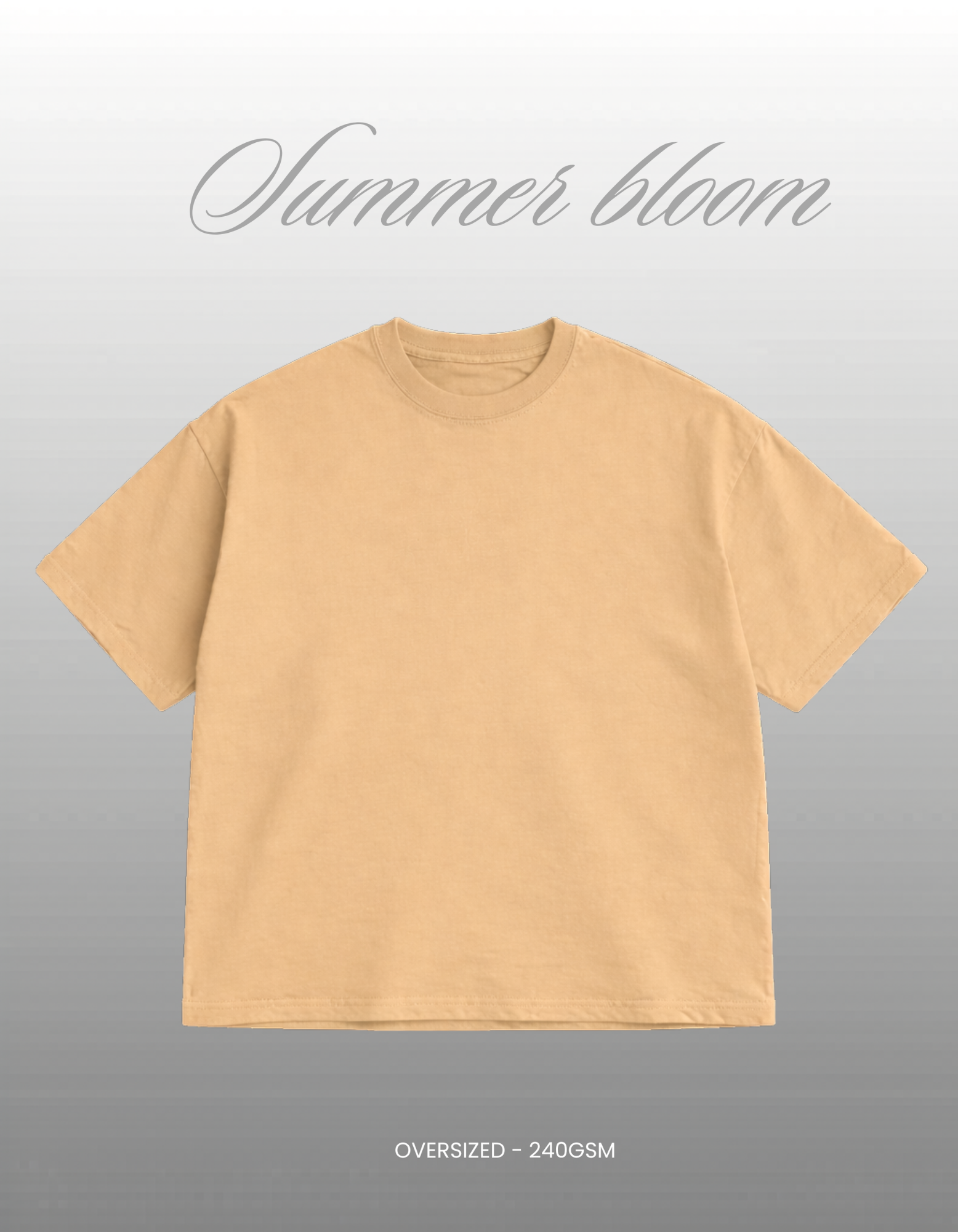 Beige  Oversized T-shirt