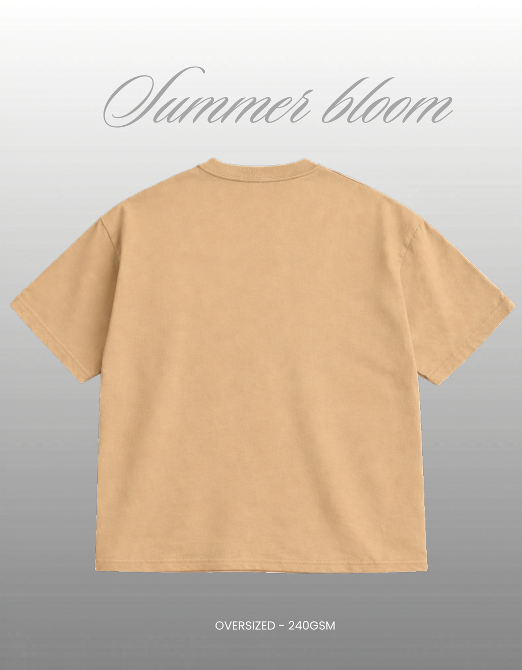 Beige  Oversized T-shirt