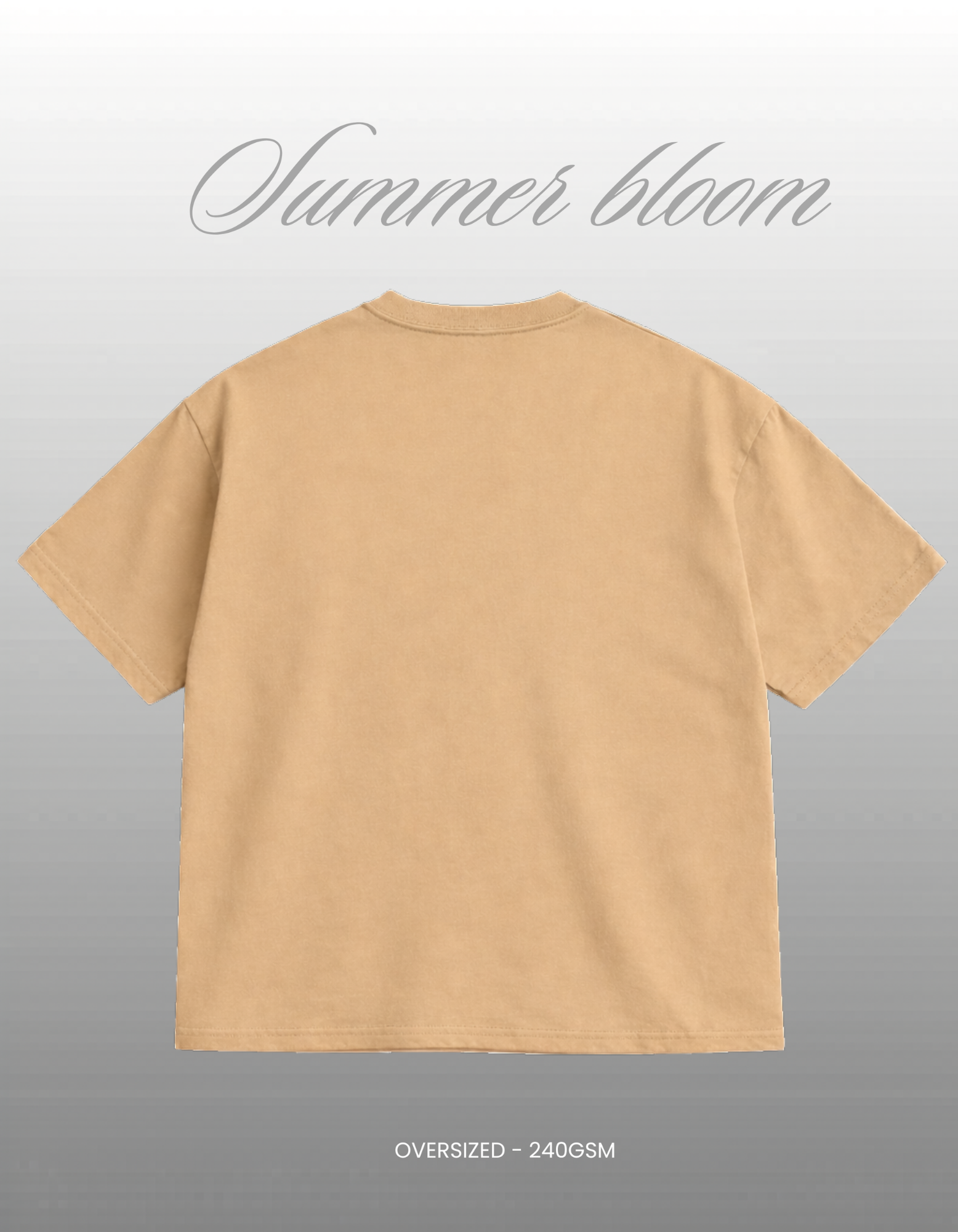 Beige  Oversized T-shirt