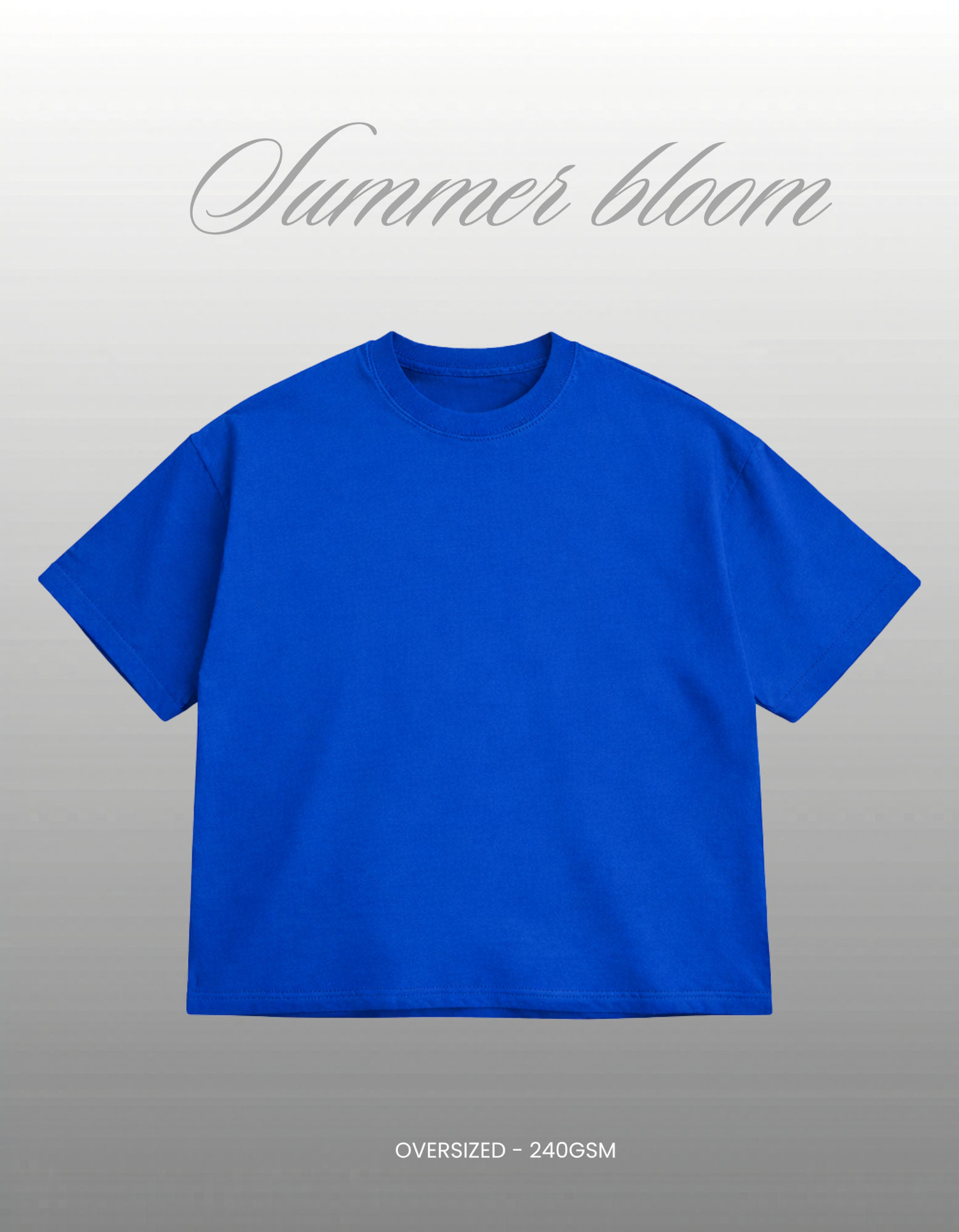 BLUE Oversized T-shirt